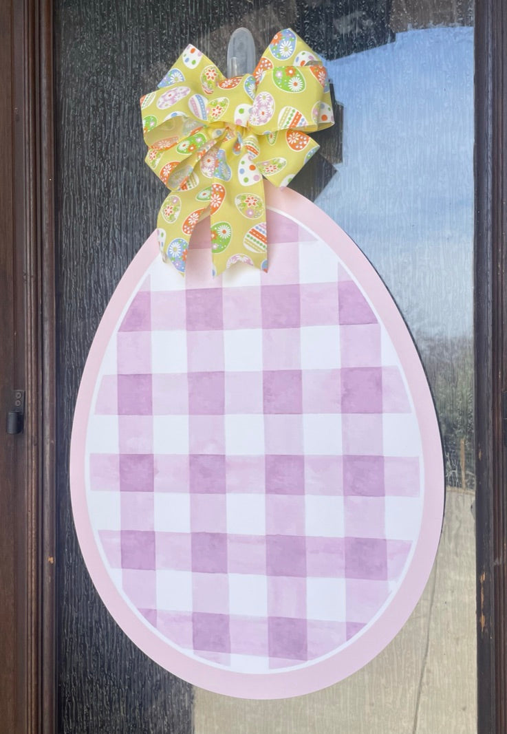 Simply Flawed Lavender Easter Egg Door Sign