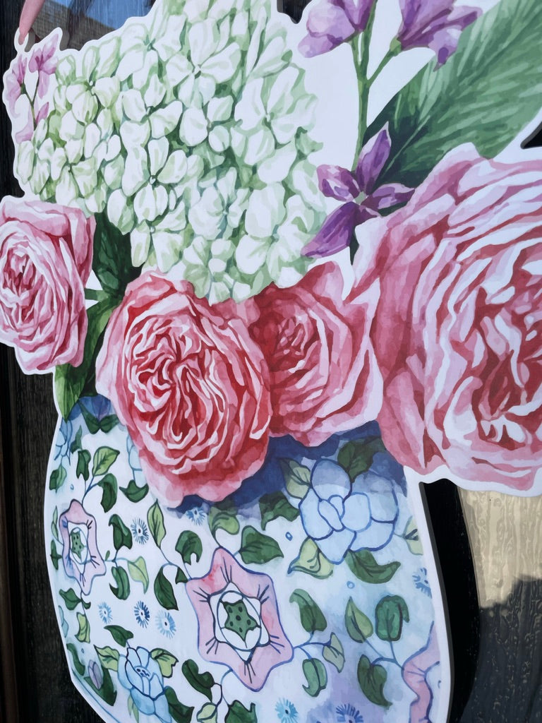 Garden Rose Door Sign