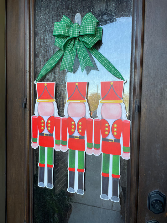 Red Nutcracker Door Sign