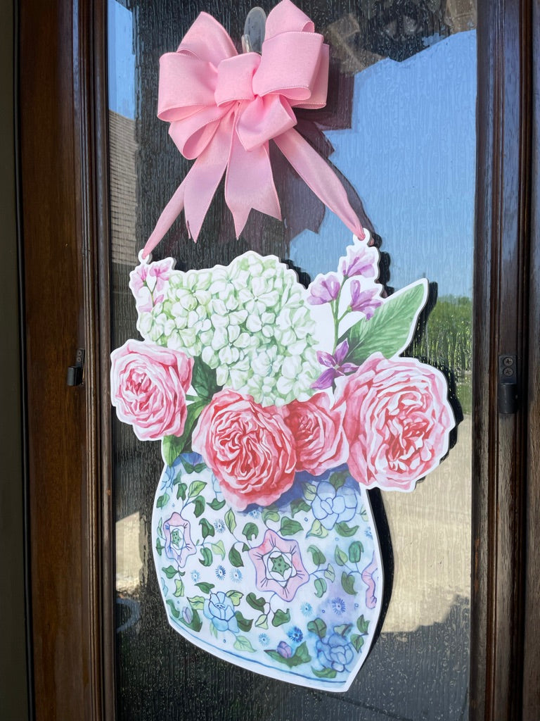 Garden Rose Door Sign