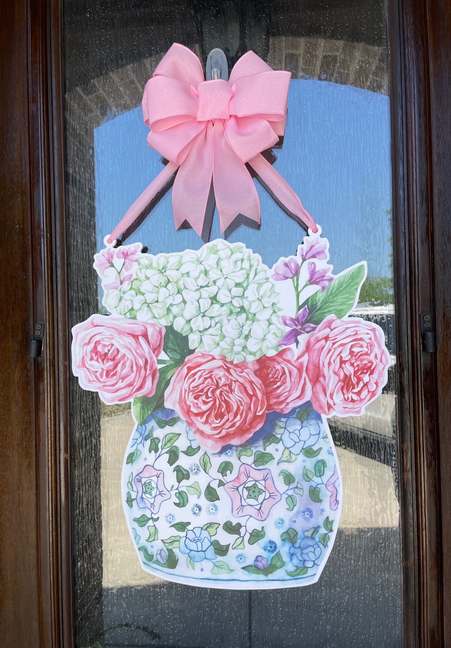 Garden Rose Door Sign