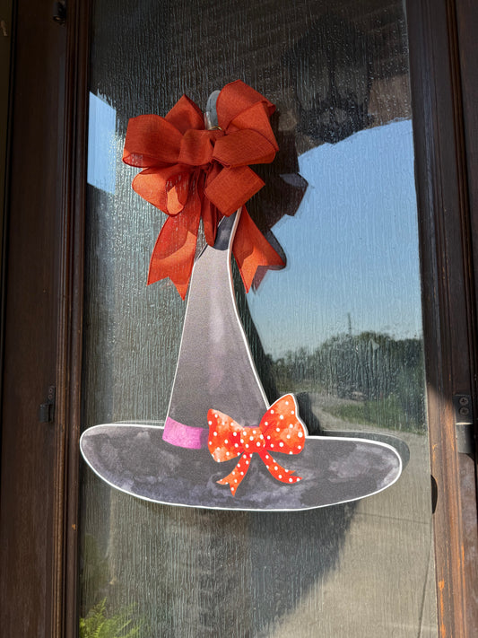 Witch Hat Door Sign