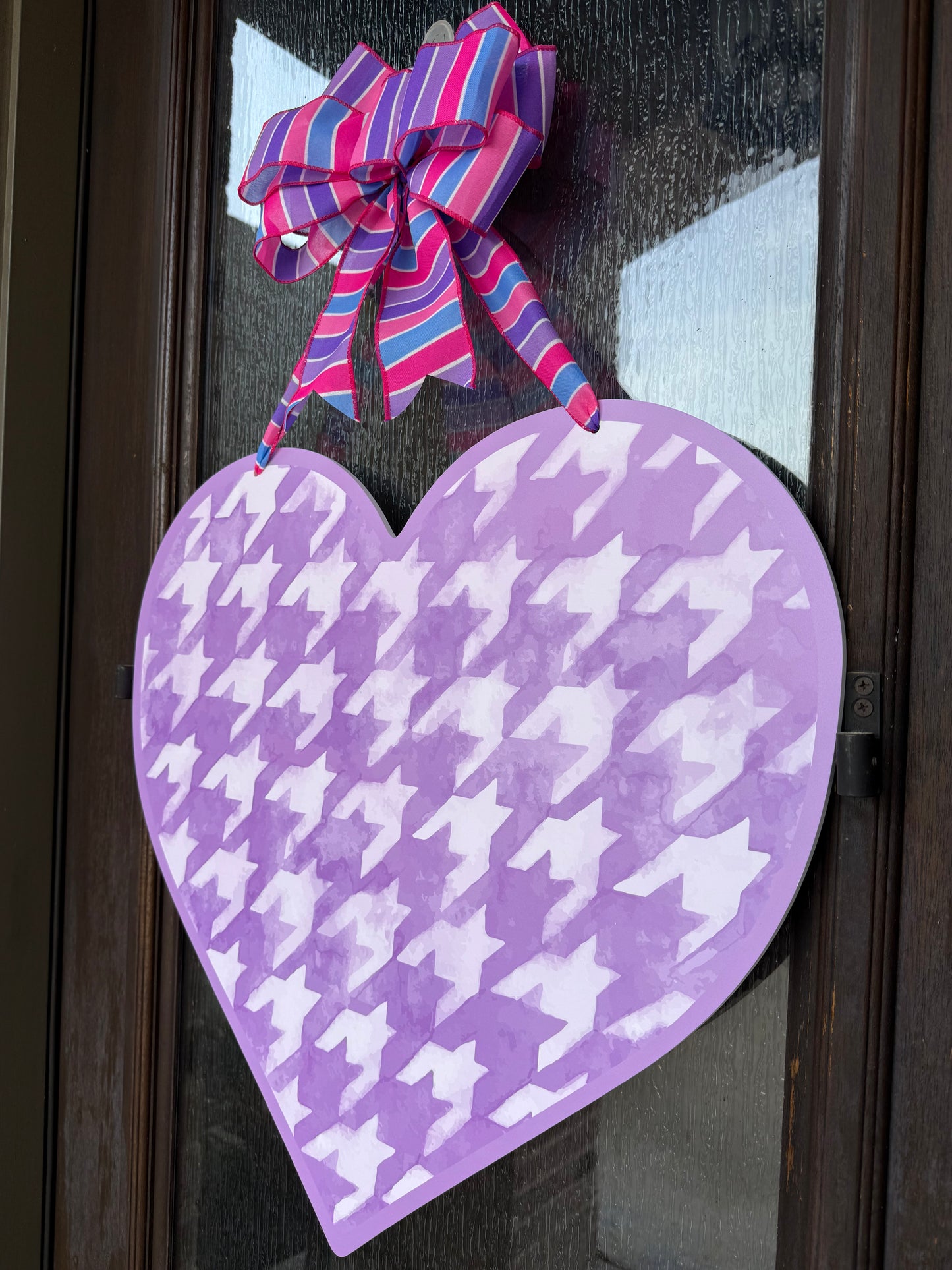 STRIPE PURPLE Be Mine Valentine Door Sign