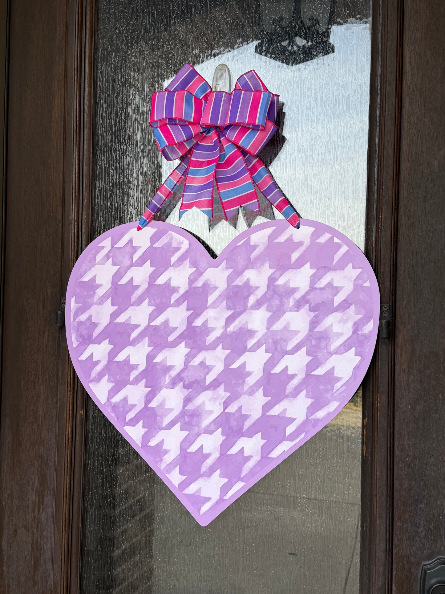 STRIPE PURPLE Be Mine Valentine Door Sign
