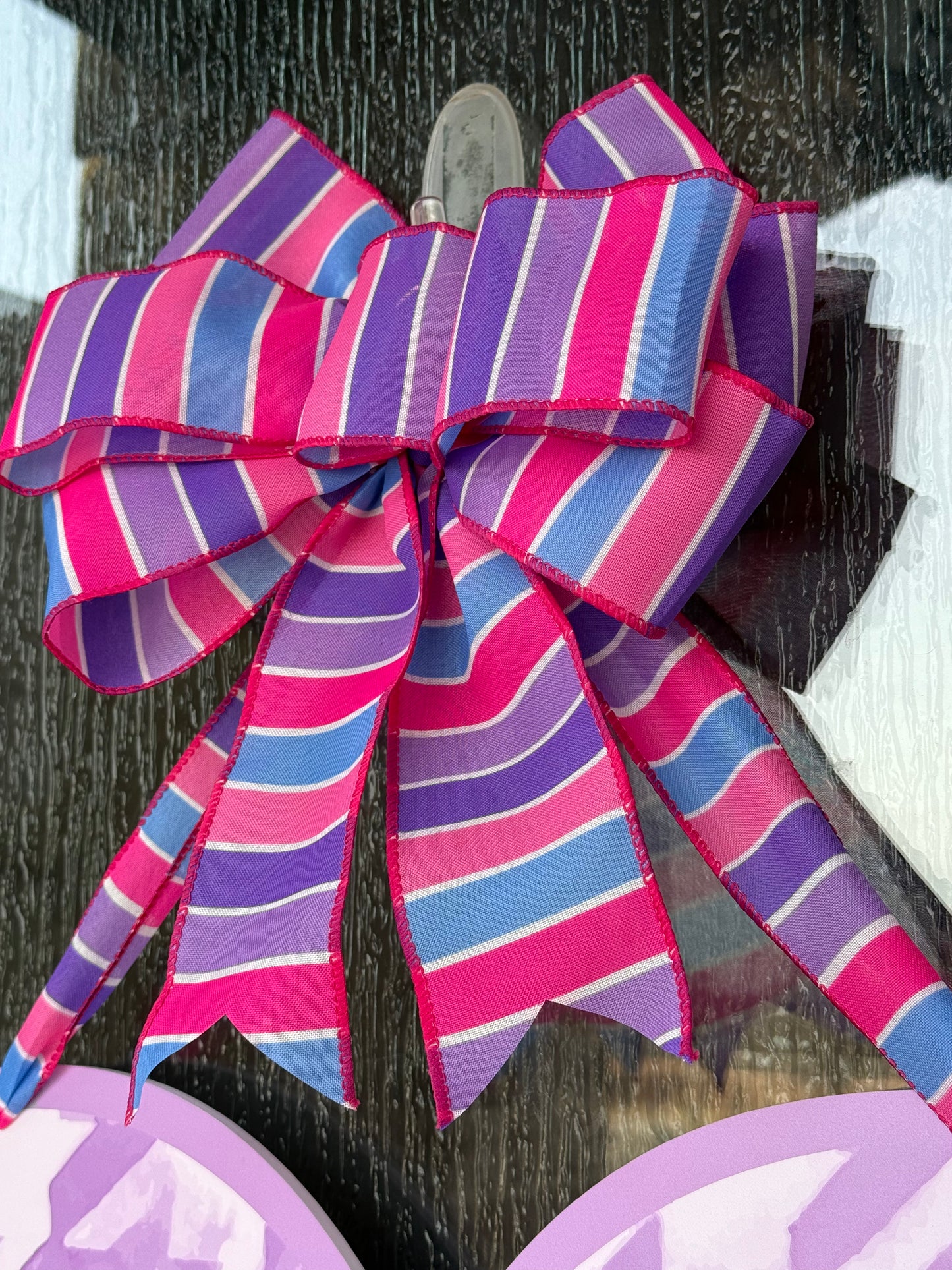 STRIPE PURPLE Be Mine Valentine Door Sign