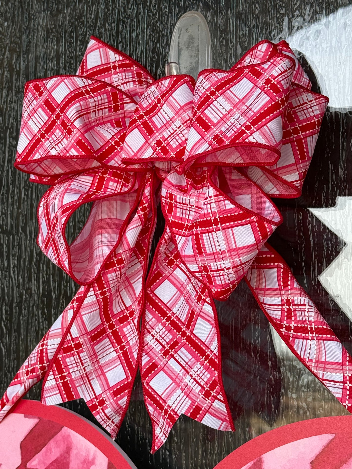 RED PLAID Be Mine Valentine Door Sign