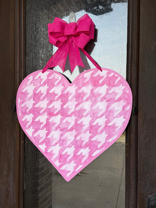 SOLID PINK Be Mine Valentine Door Sign