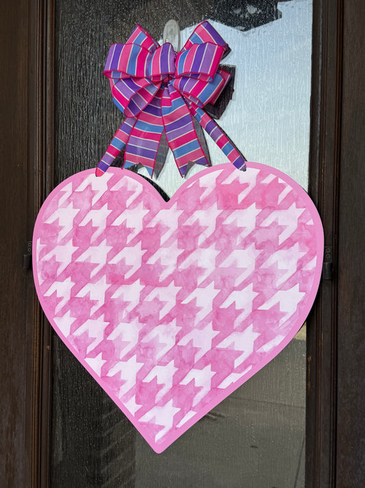 STRIPE PINK Be Mine Valentine Door Sign