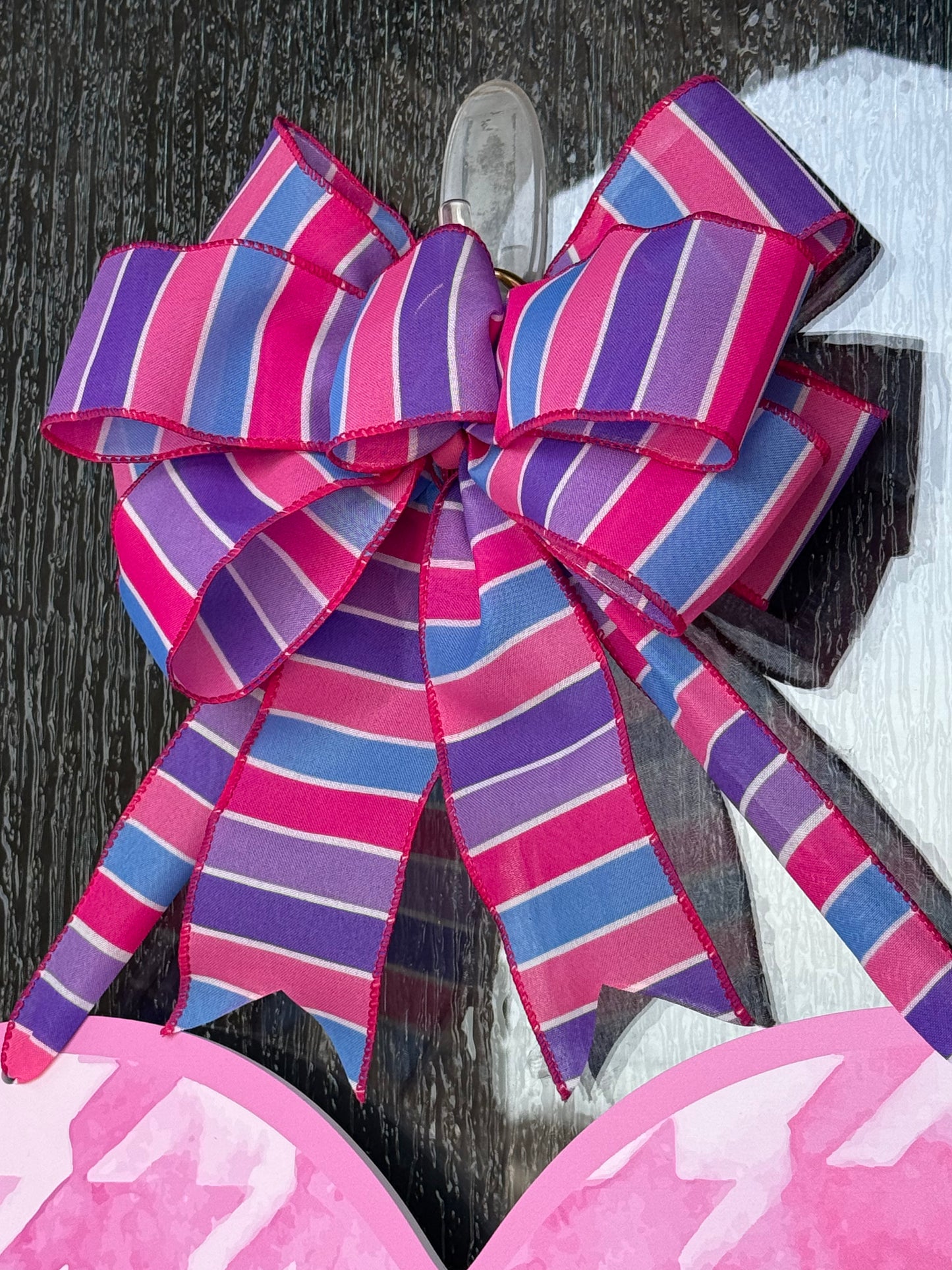 STRIPE PINK Be Mine Valentine Door Sign