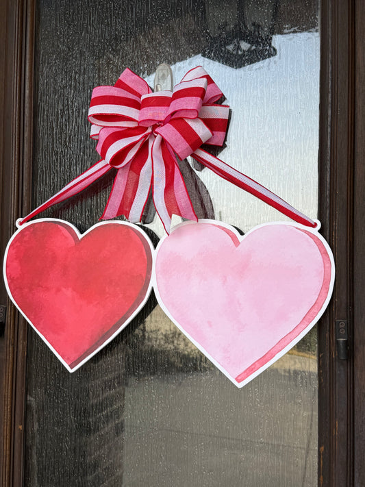 Double Love Door Signs (Stripe)