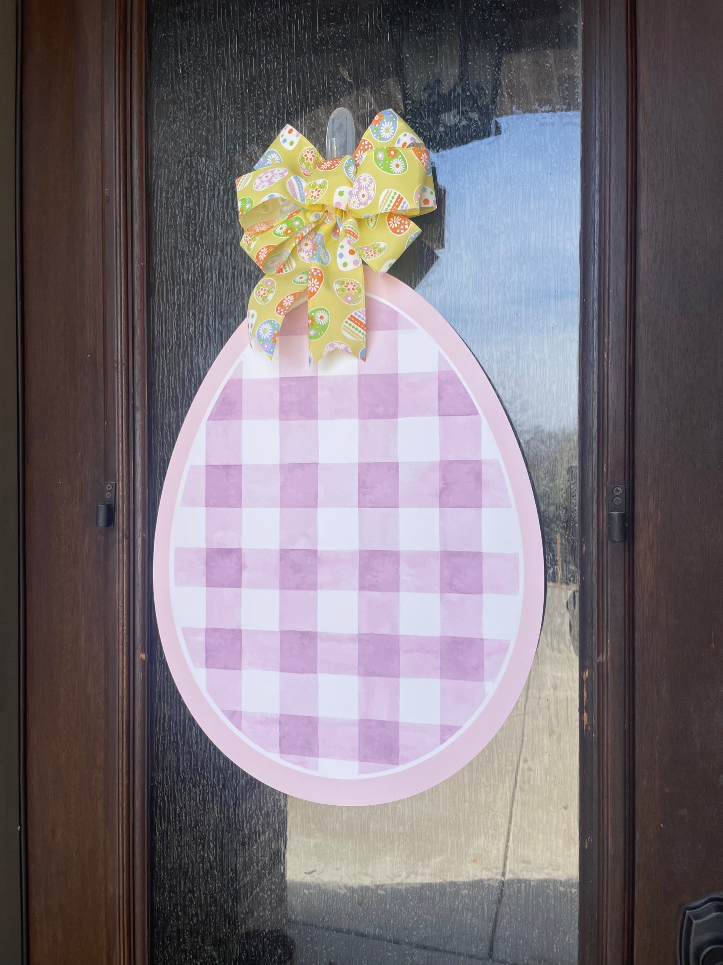 Lavender Easter Egg Door Sign